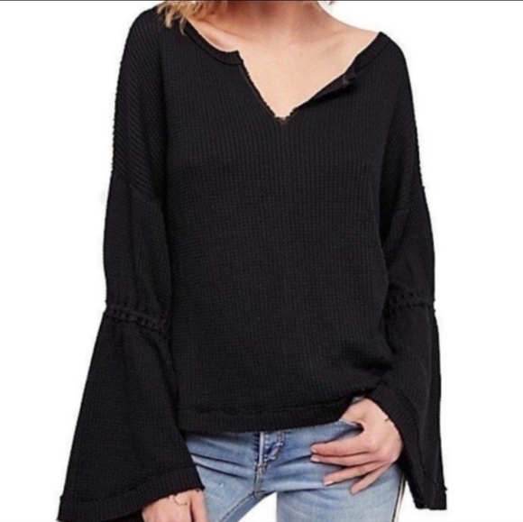 We the Free Dahlia Bell Sleeve Thermal - Picture 1 of 4